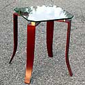 metal X end table