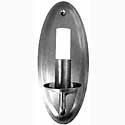steel candle sconce
